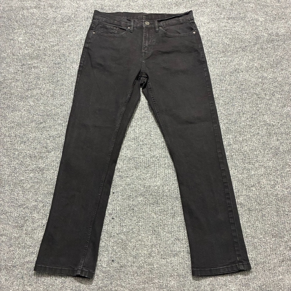 Copper Denim Mens Jeans Size 32x30 Black Straight‎ Leg Stretch Mid Rise
